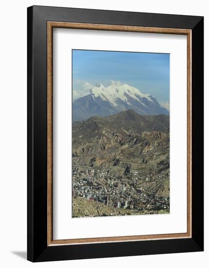 La Paz, Bolivia. Cityscape from El Alto viewpoint in La Paz, Bolivia.-Anthony Asael-Framed Photographic Print