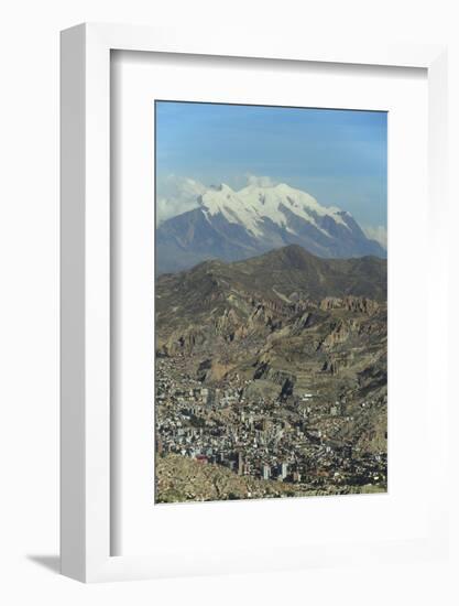 La Paz, Bolivia. Cityscape from El Alto viewpoint in La Paz, Bolivia.-Anthony Asael-Framed Photographic Print