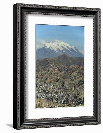 La Paz, Bolivia. Cityscape from El Alto viewpoint in La Paz, Bolivia.-Anthony Asael-Framed Photographic Print