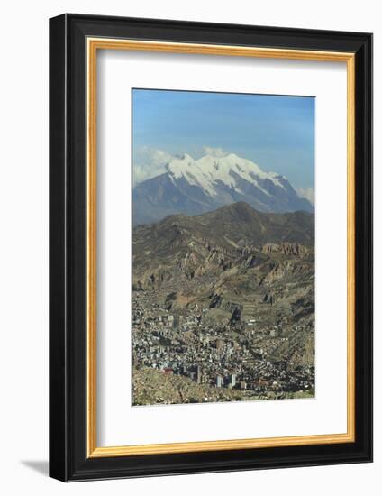 La Paz, Bolivia. Cityscape from El Alto viewpoint in La Paz, Bolivia.-Anthony Asael-Framed Photographic Print