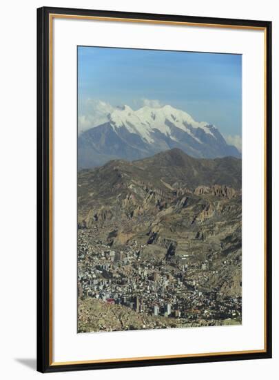 La Paz, Bolivia. Cityscape from El Alto viewpoint in La Paz, Bolivia.-Anthony Asael-Framed Photographic Print