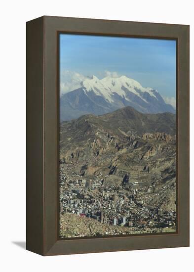 La Paz, Bolivia. Cityscape from El Alto viewpoint in La Paz, Bolivia.-Anthony Asael-Framed Premier Image Canvas