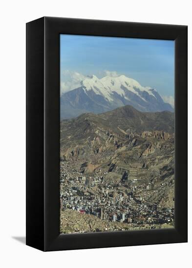 La Paz, Bolivia. Cityscape from El Alto viewpoint in La Paz, Bolivia.-Anthony Asael-Framed Premier Image Canvas