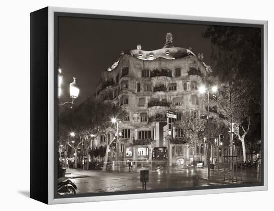 La Pedrera (Casa Mila) by Gaudi, Barcelona, Spain-Jon Arnold-Framed Premier Image Canvas