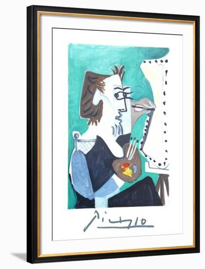 La Peintre-Pablo Picasso-Framed Collectable Print