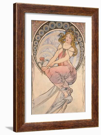 La Peinture, 1898-Alphonse Mucha-Framed Giclee Print