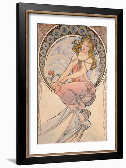 La Peinture, 1898-Alphonse Mucha-Framed Giclee Print