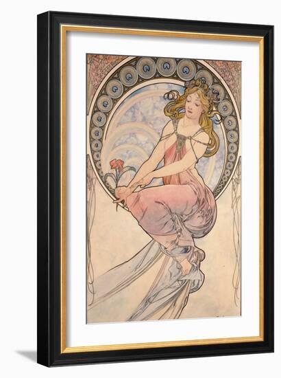 La Peinture, 1898-Alphonse Mucha-Framed Giclee Print