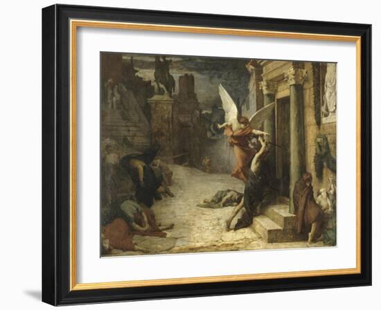 La Peste à Rome-Jules Elie Delaunay-Framed Giclee Print