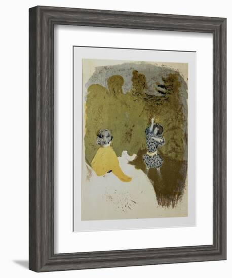 La Petite Fille au Volant-Edouard Vuillard-Framed Limited Edition