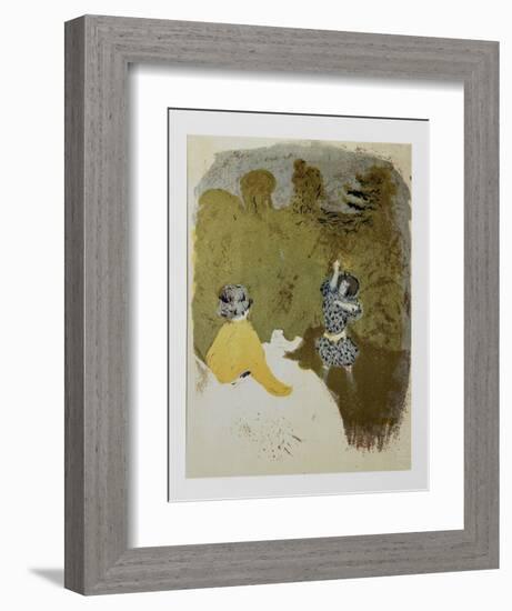 La Petite Fille au Volant-Edouard Vuillard-Framed Limited Edition