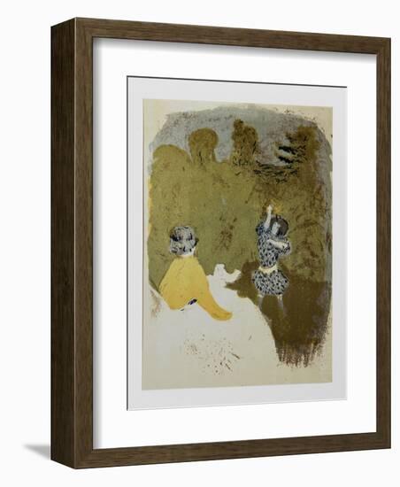 La Petite Fille au Volant-Edouard Vuillard-Framed Limited Edition