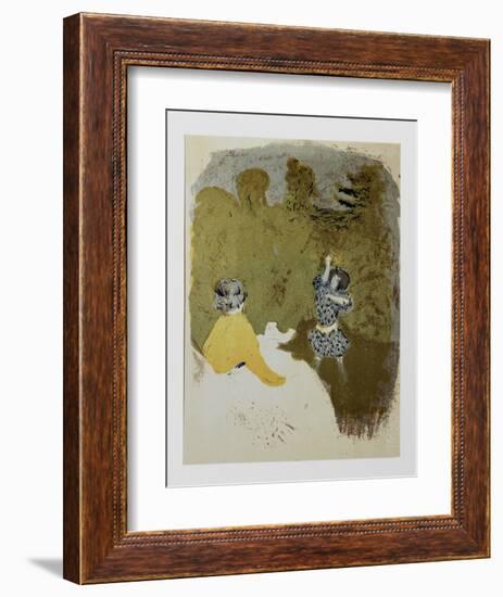 La Petite Fille au Volant-Edouard Vuillard-Framed Limited Edition