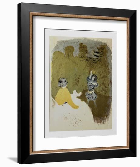 La Petite Fille au Volant-Edouard Vuillard-Framed Limited Edition