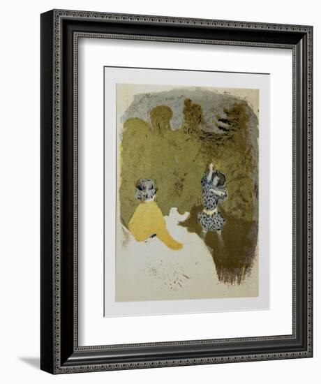 La Petite Fille au Volant-Edouard Vuillard-Framed Limited Edition