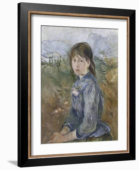 La petite niçoise, Célestine-Berthe Morisot-Framed Giclee Print