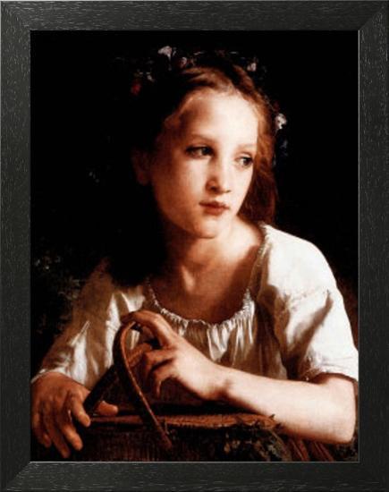 La Petite Ophelie-William Adolphe Bouguereau-Framed Art Print