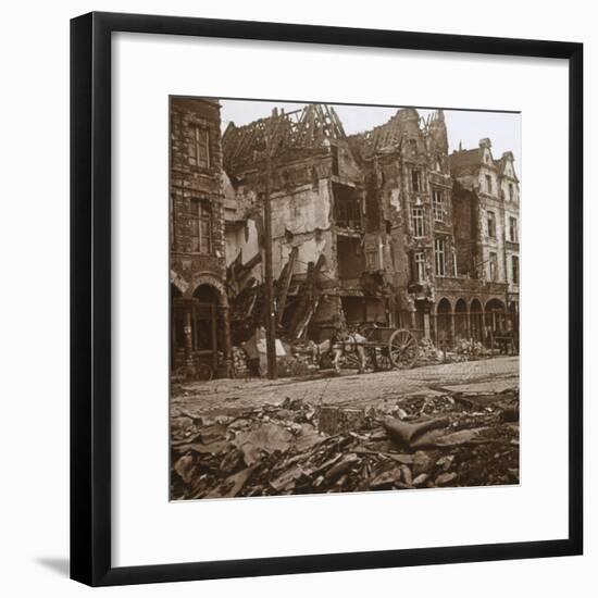 La Petite Place, Arras, northern France, c1914-c1918-Unknown-Framed Photographic Print