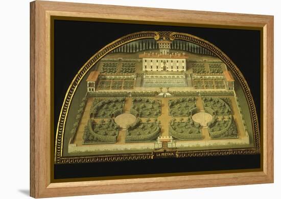 La Petraia Villa, Built for the De Medici Family, Tuscany, Italy, from Series-Giusto Utens-Framed Premier Image Canvas