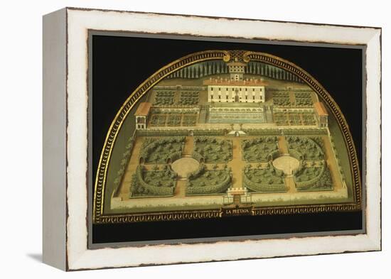 La Petraia Villa, Built for the De Medici Family, Tuscany, Italy, from Series-Giusto Utens-Framed Premier Image Canvas