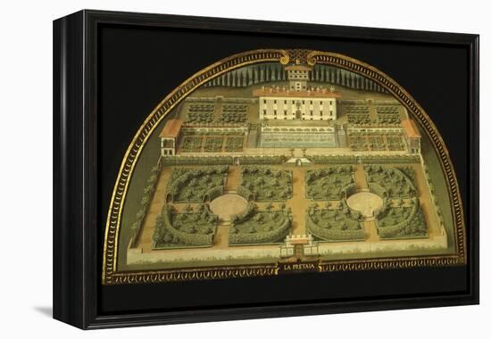 La Petraia Villa, Built for the De Medici Family, Tuscany, Italy, from Series-Giusto Utens-Framed Premier Image Canvas