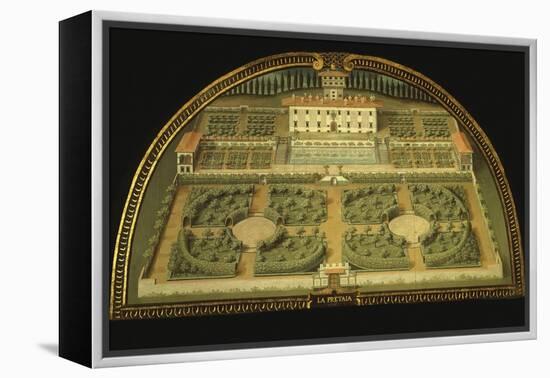 La Petraia Villa, Built for the De Medici Family, Tuscany, Italy, from Series-Giusto Utens-Framed Premier Image Canvas