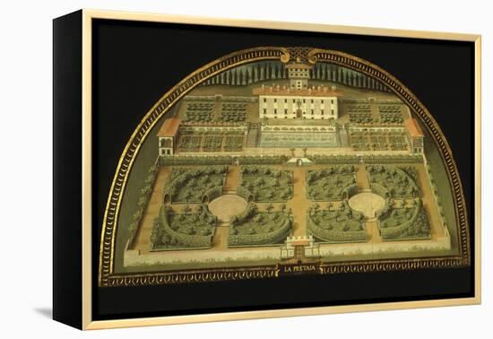 La Petraia Villa, Built for the De Medici Family, Tuscany, Italy, from Series-Giusto Utens-Framed Premier Image Canvas