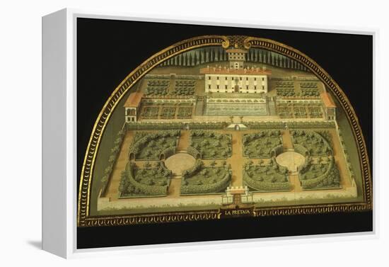 La Petraia Villa, Built for the De Medici Family, Tuscany, Italy, from Series-Giusto Utens-Framed Premier Image Canvas