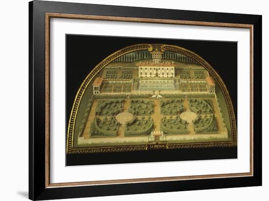 La Petraia Villa, Built for the De Medici Family, Tuscany, Italy, from Series-Giusto Utens-Framed Giclee Print