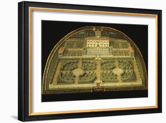 La Petraia Villa, Built for the De Medici Family, Tuscany, Italy, from Series-Giusto Utens-Framed Giclee Print