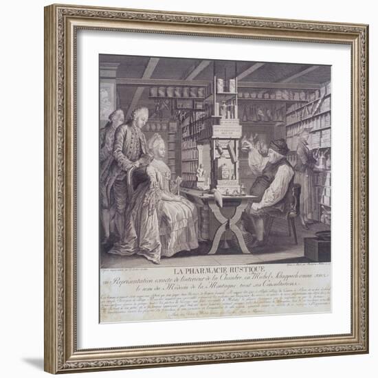 La Pharmacie Rustique, C1775-Barthelemi Hubner-Framed Giclee Print