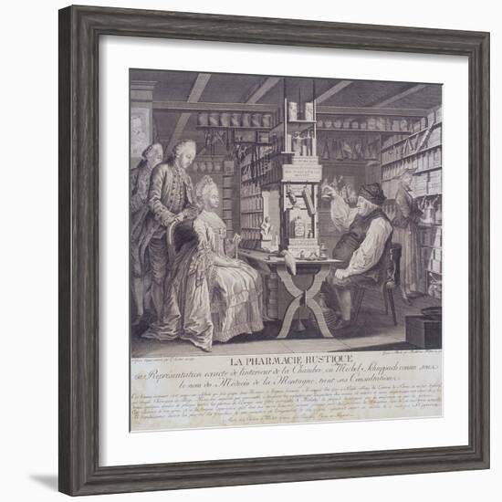 La Pharmacie Rustique, C1775-Barthelemi Hubner-Framed Giclee Print