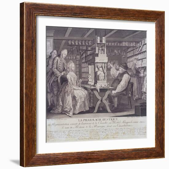 La Pharmacie Rustique, C1775-Barthelemi Hubner-Framed Giclee Print