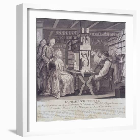 La Pharmacie Rustique, C1775-Barthelemi Hubner-Framed Giclee Print