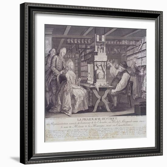 La Pharmacie Rustique, C1775-Barthelemi Hubner-Framed Giclee Print