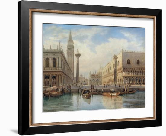 La Piazza San Marco, Venice, 1864-Salomon Corrodi-Framed Giclee Print