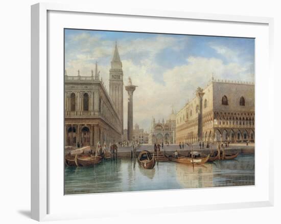 La Piazza San Marco, Venice, 1864-Salomon Corrodi-Framed Giclee Print