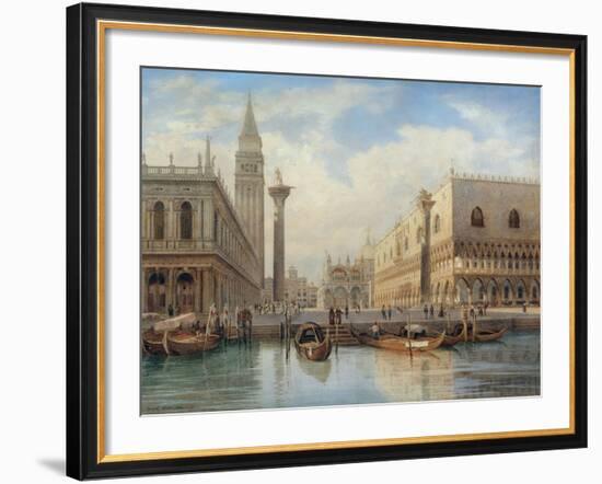 La Piazza San Marco, Venice, 1864-Salomon Corrodi-Framed Giclee Print