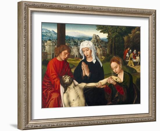 La Pieta Au Pied De La Croix - Peinture De Ambrosius Benson (1495-1550), Huile Sur Bois, Vers 1530,-Ambrosius Benson-Framed Giclee Print