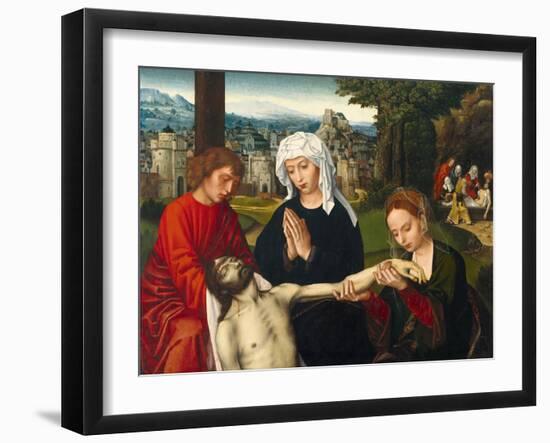 La Pieta Au Pied De La Croix - Peinture De Ambrosius Benson (1495-1550), Huile Sur Bois, Vers 1530,-Ambrosius Benson-Framed Giclee Print