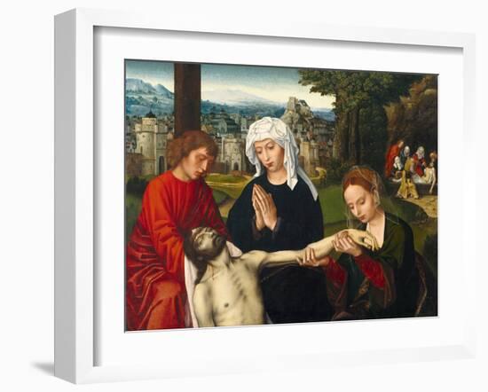 La Pieta Au Pied De La Croix - Peinture De Ambrosius Benson (1495-1550), Huile Sur Bois, Vers 1530,-Ambrosius Benson-Framed Giclee Print