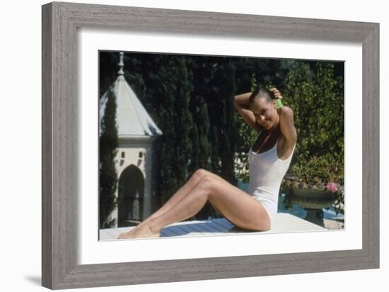 La Piscine 1968 Directed by Jacques Deray Romy Schneider-null-Framed Photo