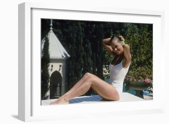 La Piscine 1968 Directed by Jacques Deray Romy Schneider-null-Framed Photo