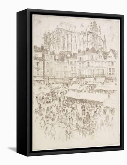 La Place, Beauvois, 1907-Joseph Pennell-Framed Premier Image Canvas