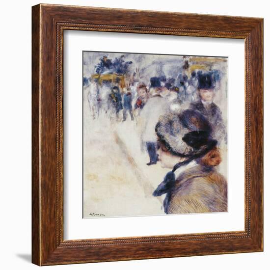 La Place Clichy-Pierre-Auguste Renoir-Framed Art Print