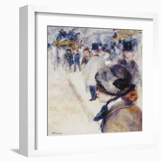 La Place Clichy-Pierre-Auguste Renoir-Framed Art Print