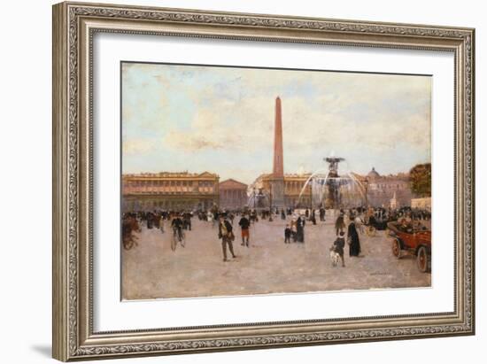 La Place De La Concorde-Luigi Loir-Framed Giclee Print