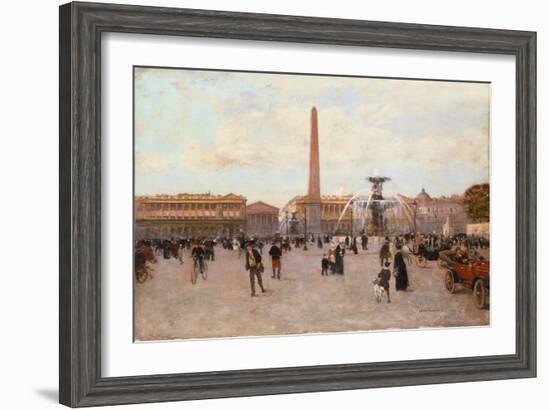 La Place De La Concorde-Luigi Loir-Framed Giclee Print