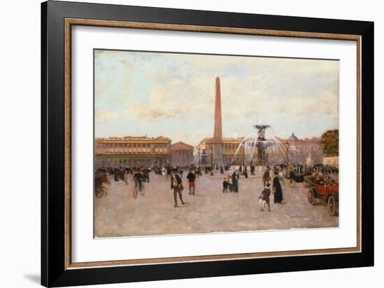 La Place De La Concorde-Luigi Loir-Framed Giclee Print