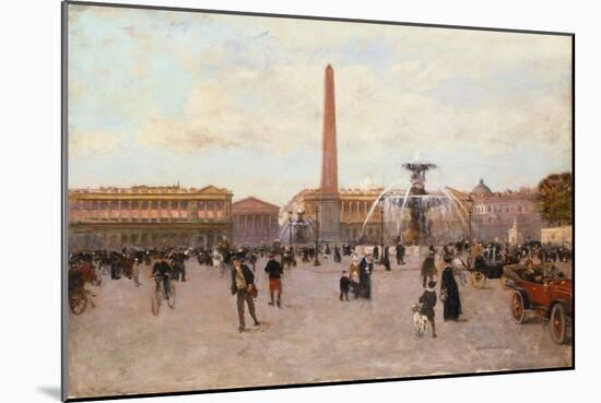 La Place De La Concorde-Luigi Loir-Mounted Giclee Print